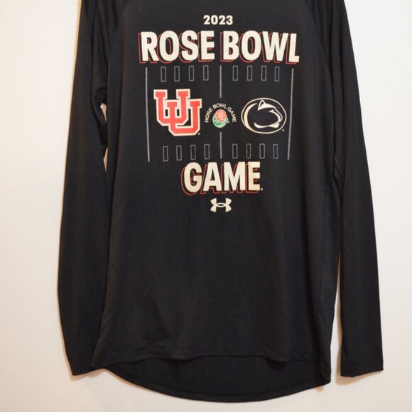 UNDER ARMOUR Polyester Long Sleeves Black Sign 'RoseBall Game 2023' PrintTee SM - Picture 5 of 5